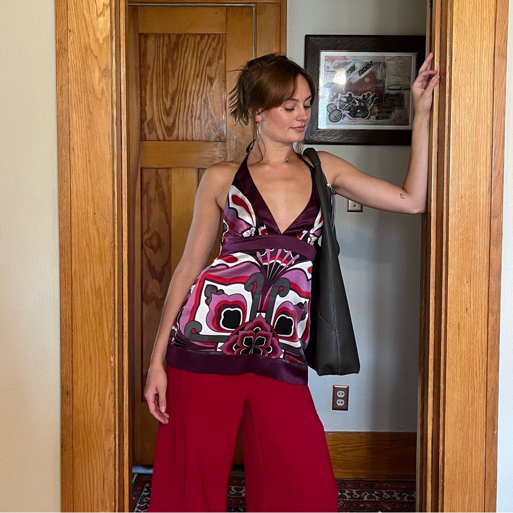Bebe Silk Halter Too